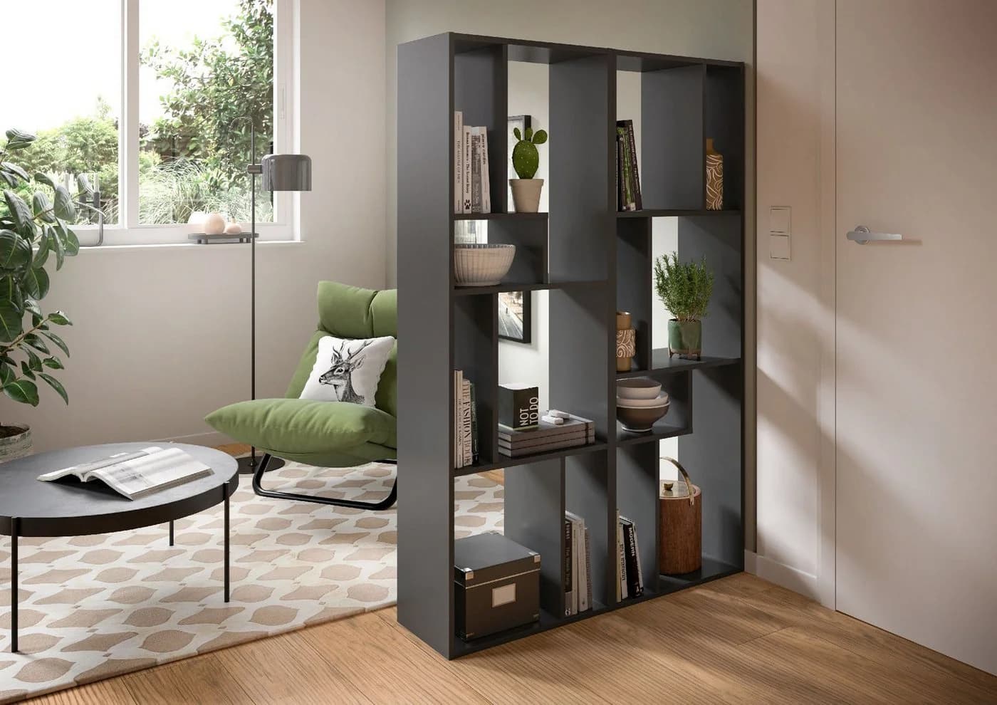 xonox.home Regal Grau Für TV Bis 65 Zoll Melamin Modern - Bild 4