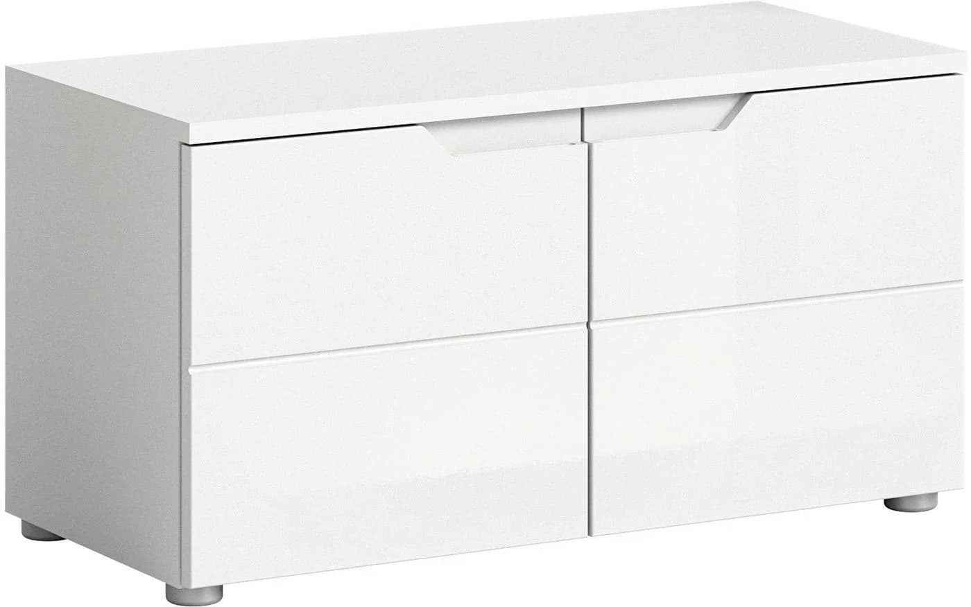 xonox.home Schuhbank Weiß Hochglanz Softclose Melamin Modern - Bild 2