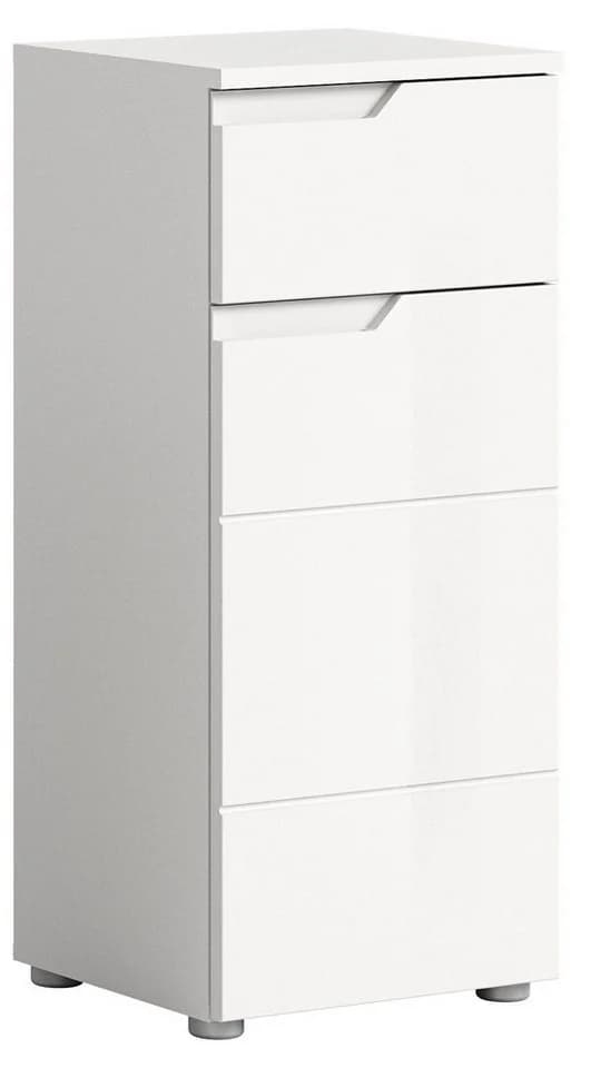 xonox.home Badkommode Weiß Hochglanz Softclose Modern - Bild 2