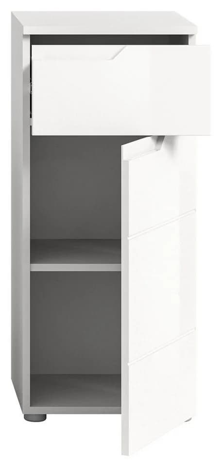 xonox.home Badkommode Weiß Hochglanz Softclose Modern - Bild 3