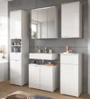 xonox.home Waschbeckenunterschrank Weiß Hochglanz Softclose Bild 5