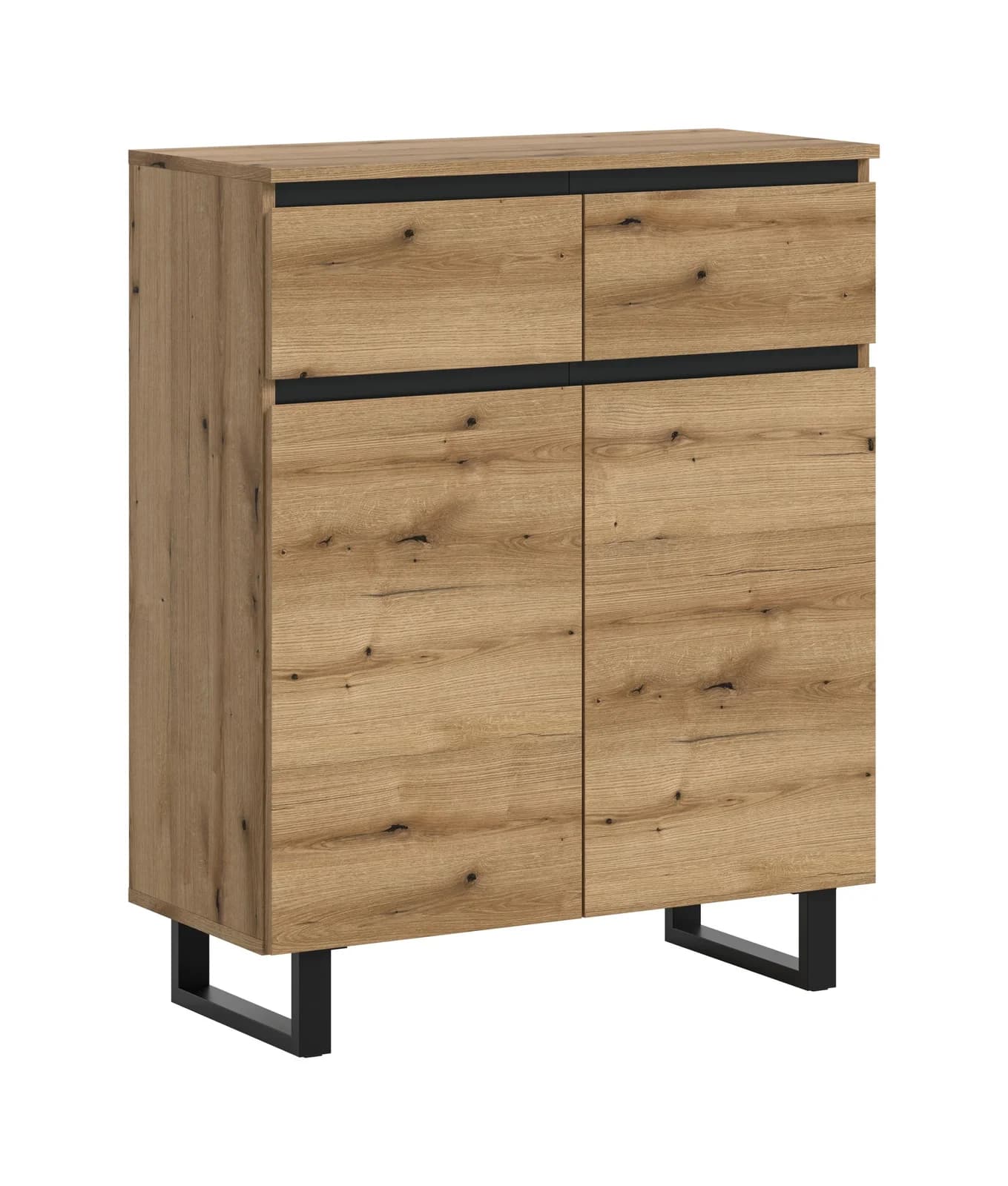 Kommode TOMASA Eiche dunkel Holzwerkstoff Braun