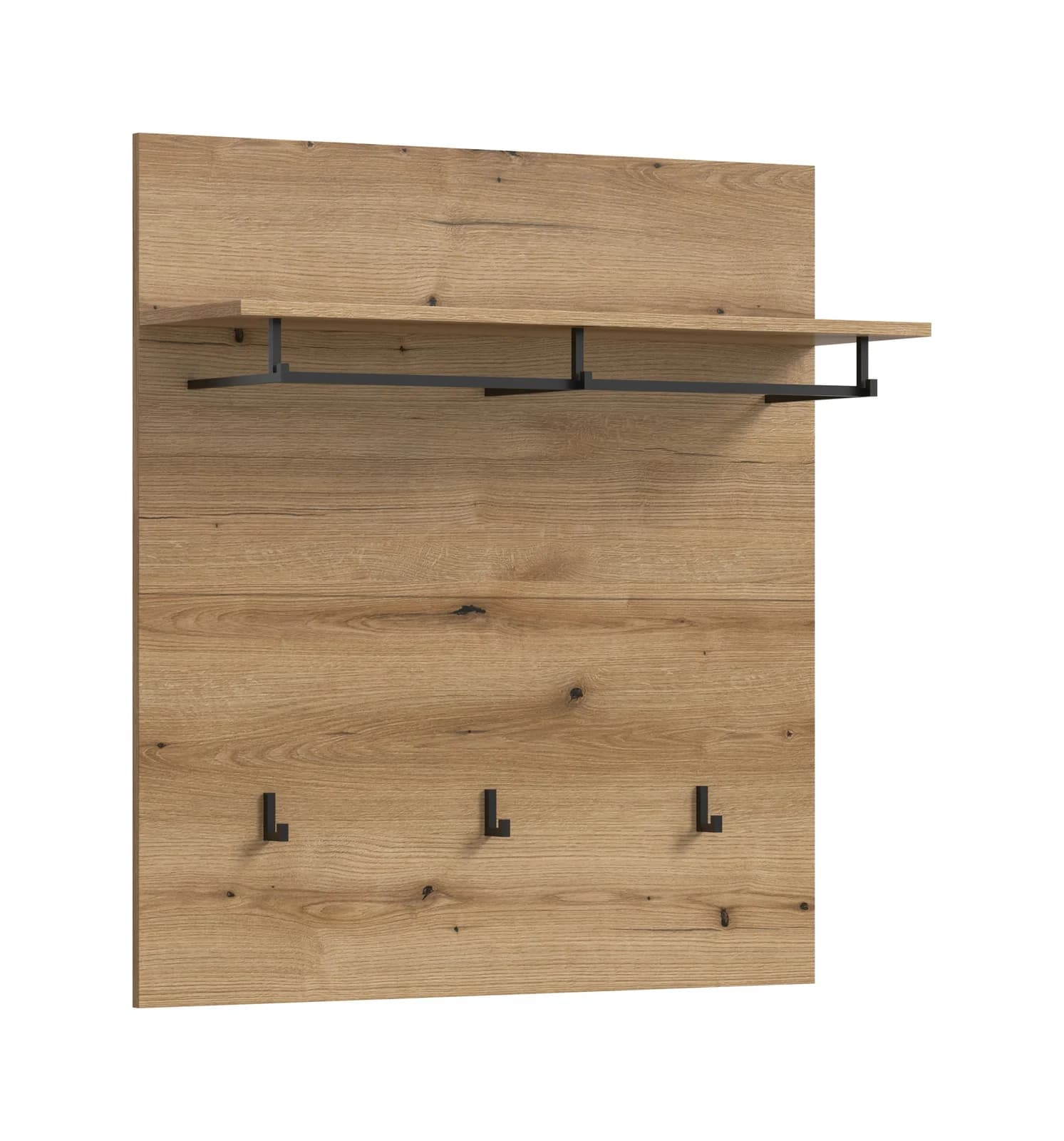 Garderobenpaneel SCOUT Eiche dunkel Braun Holz