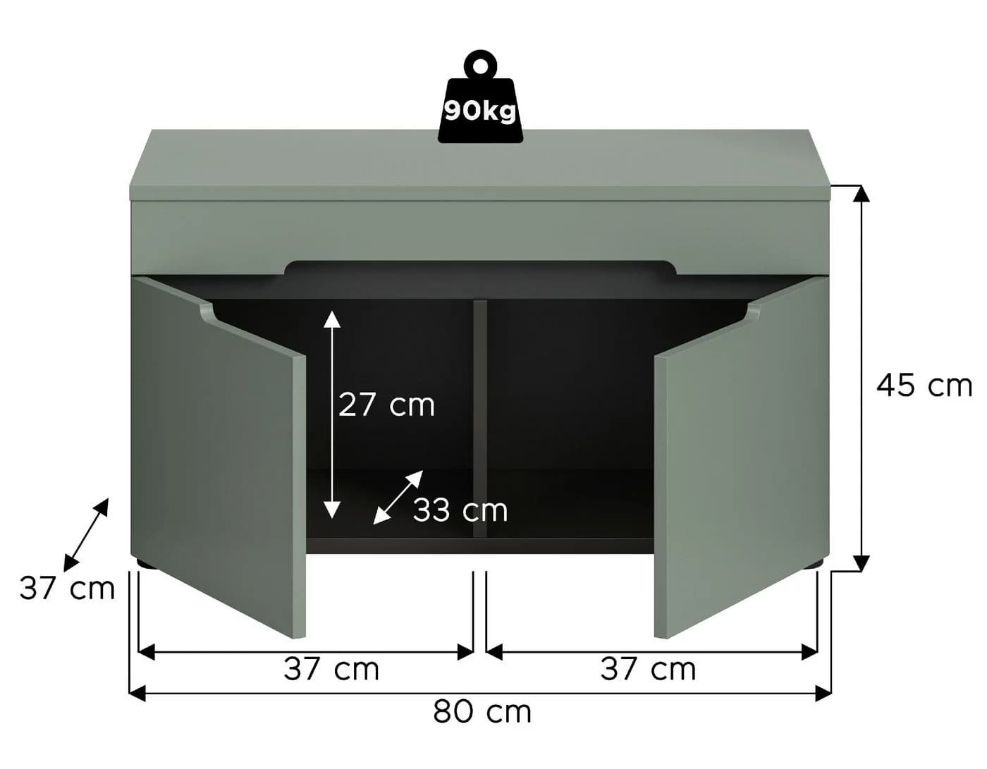 xonox.home Sitzbank mit Stauraum und Softclose-Türen - Bild 4