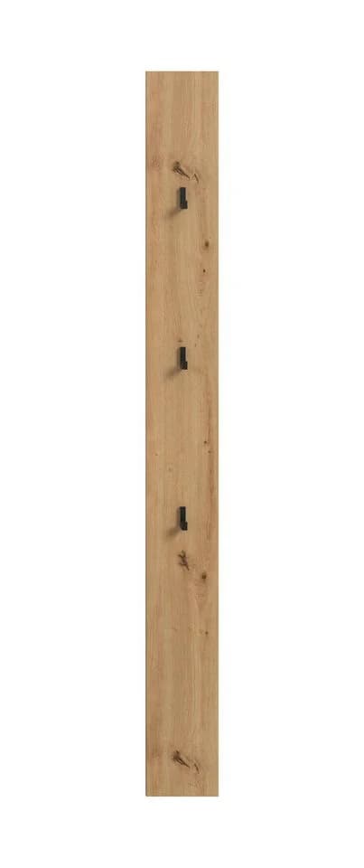 xonox.home Garderobenpaneel Artisan Oak Nachbildung mit 3 Haken