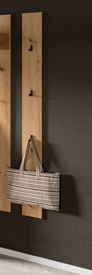 xonox.home Garderobenpaneel Artisan Oak Nachbildung mit 3 Haken - Bild 4