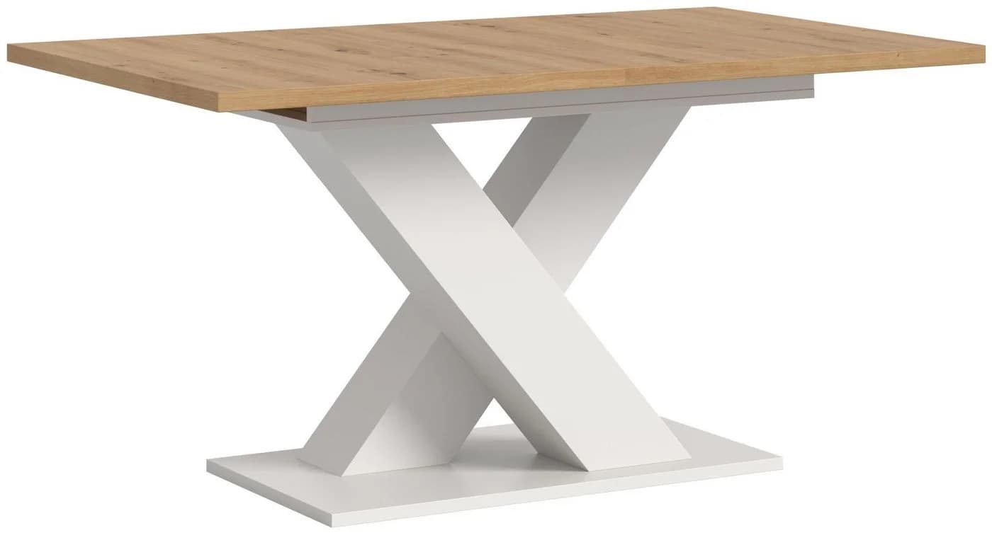 xonox.home Esstisch Modern Weiß Melamin X-Gestell - Bild 2