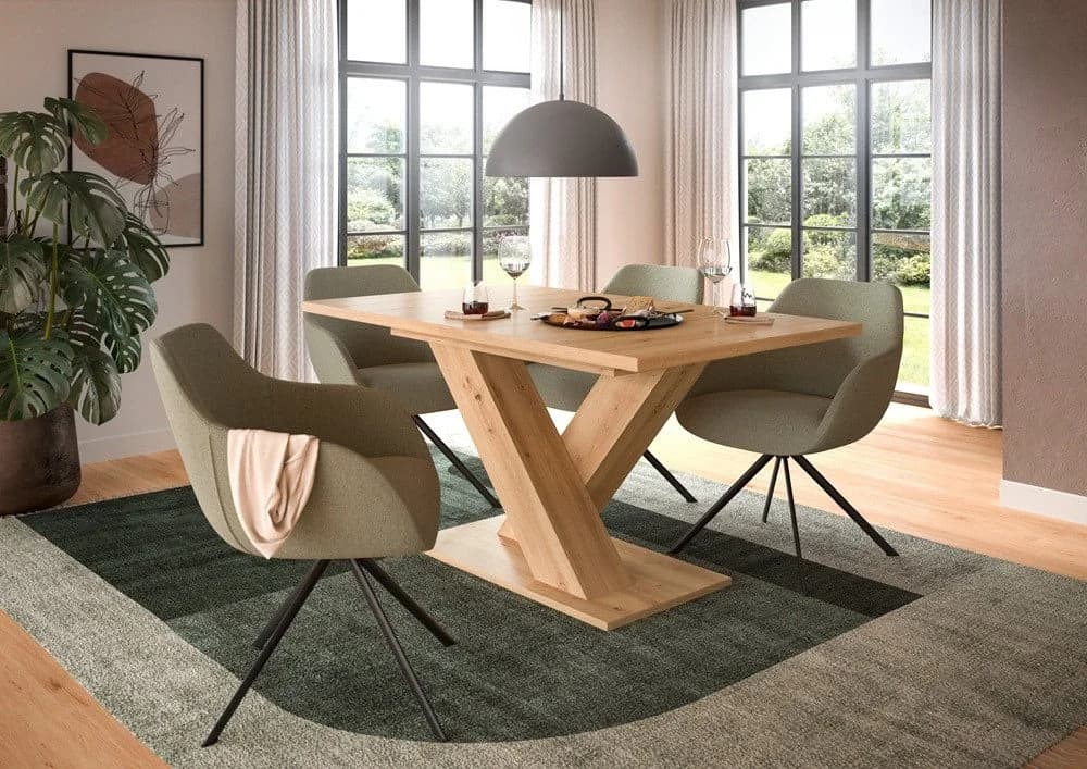xonox.home Esstisch Motion ausziehbar X-Fußgestell Eiche Artisan - Bild 3