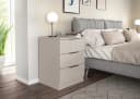 Home Affaire Nachtkommode Skarde 3 Schubladen Beige Bild 1