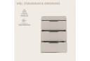 Home Affaire Nachtkommode Skarde 3 Schubladen Beige Bild 5