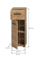 xonox.home Stauraumschrank Artisan Oak Nachbildung Modern Bild 4