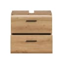 xonox.home Waschbeckenunterschrank Artisan Oak Nachbildung mit 2 Schubladen Bild 3