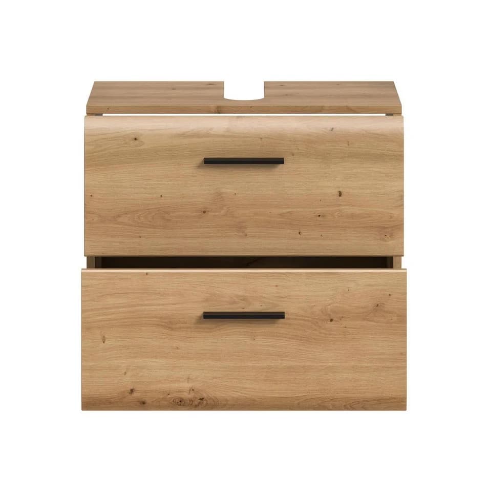 xonox.home Waschbeckenunterschrank Artisan Oak Nachbildung mit 2 Schubladen - Bild 3