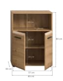 xonox.home Stauraumschrank Artisan Oak Nachbildung Modern Bild 4