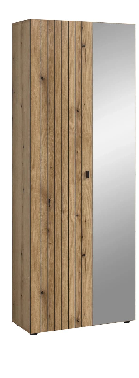 Garderobenschrank Station Eichefarben Holz