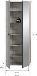 Garderobenschrank Station Kaschmir Beige Holz Bild 4