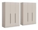 xonox.home Garderobenschrank Kopenhagen 2-teilig Grau Bild 2