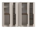 xonox.home Garderobenschrank Kopenhagen 2-teilig Grau Bild 3