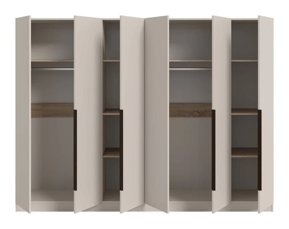 xonox.home Garderobenschrank Kopenhagen 2-teilig Grau - Bild 3