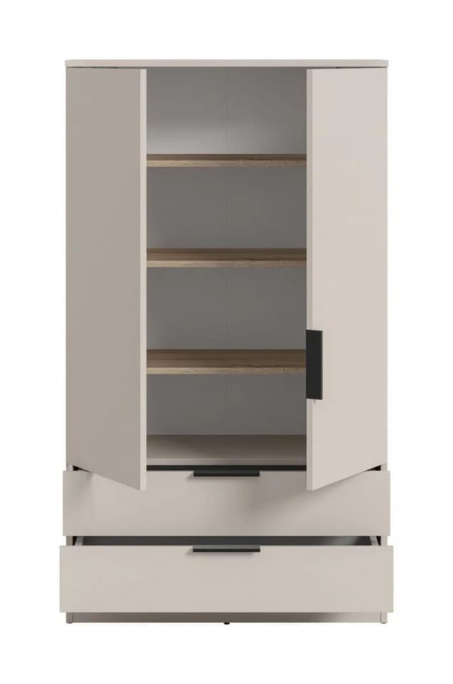 xonox.home Wäscheschrank Kopenhagen Braun Modern Skandinavisch - Bild 2