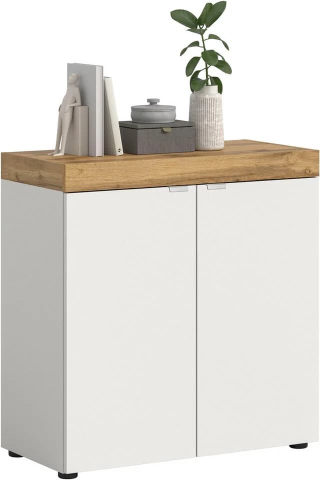 OTTO HOME Kommode MAMBO II Weiß/Wotan Eiche Push-to-Open - Bild 2