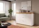 OTTO home Sideboard MAMBO II Weiß Melamin 2 Türen 3 Schubkästen Bild 1
