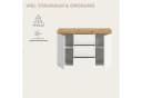 OTTO home Sideboard MAMBO II Weiß Melamin 2 Türen 3 Schubkästen Bild 4