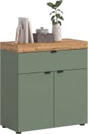 OTTO HOME Kommode MAMBO II Smoke Green / Wotan Eiche Nachbildung Bild 2