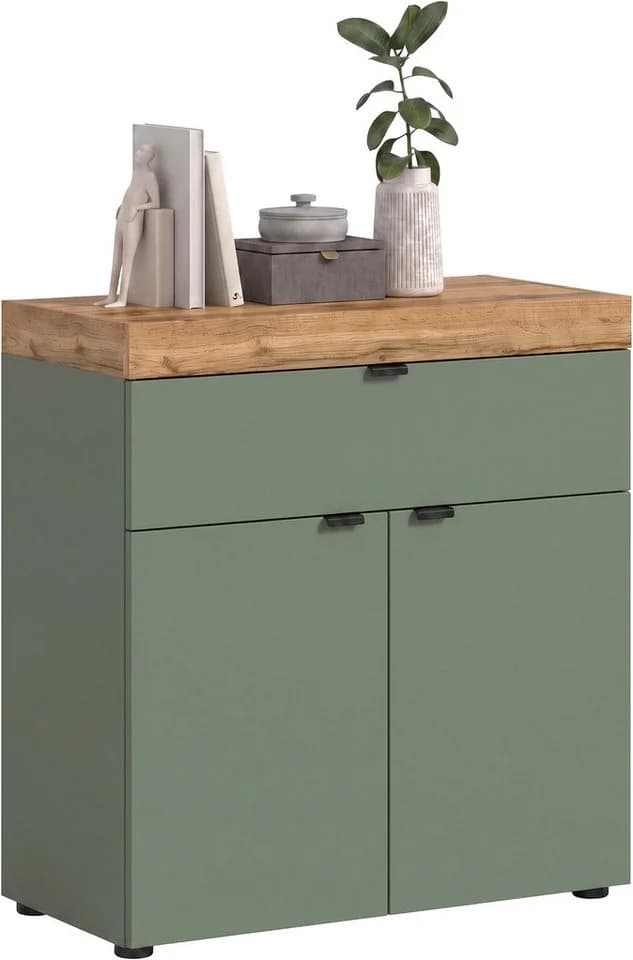 OTTO HOME Kommode MAMBO II Smoke Green / Wotan Eiche Nachbildung - Bild 2