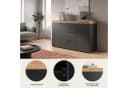OTTO home Sideboard MAMBO II 125 cm Schwarz/Weiß Modern Bild 3