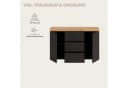 OTTO home Sideboard MAMBO II 125 cm Schwarz/Weiß Modern Bild 4