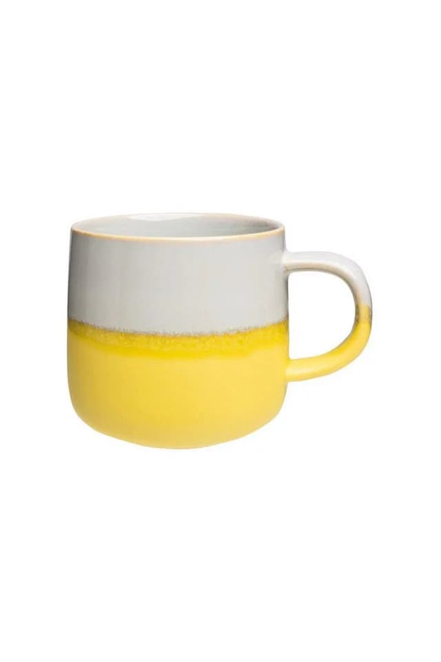 Tranquillo Tasse INDUSTRIAL 390ml groß gelb Steingut