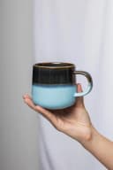 Tranquillo Tasse INDUSTRIAL 390ml Blau Steingut Bild 3