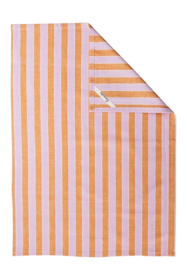 Tranquillo Geschirrtuch Vivid Lines Orange Biobaumwolle