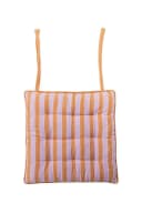 Tranquillo Sitzkissen VIVID LINES Orange Gestreift Bio-Baumwolle Bild 1