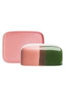 Tranquillo Butterdose INDUSTRIAL Steinzeug Rosé/Grün Reaktive Glasur Bild 3