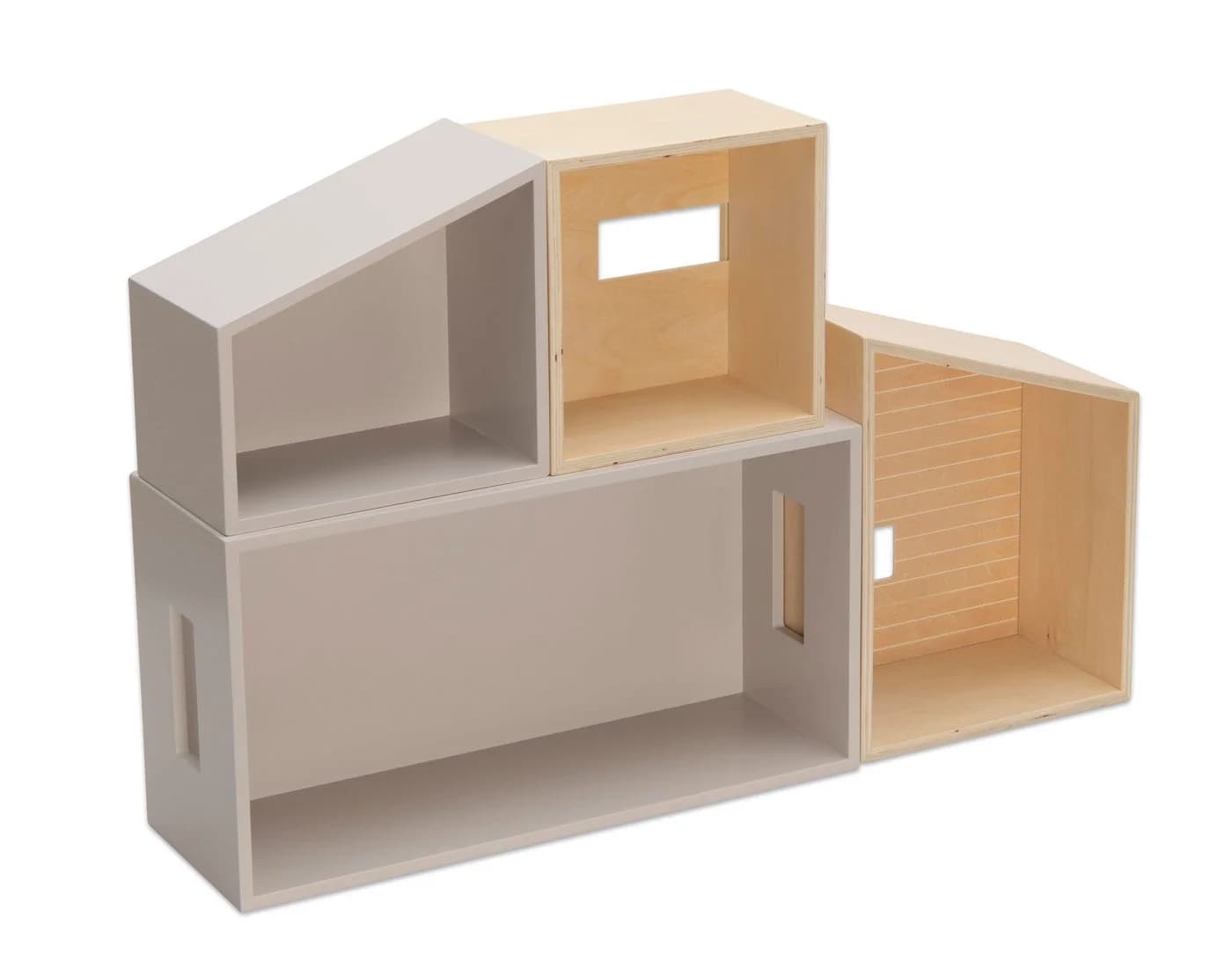 Betzold Puppenhaus Modulares Puppenhaus 4-teilig