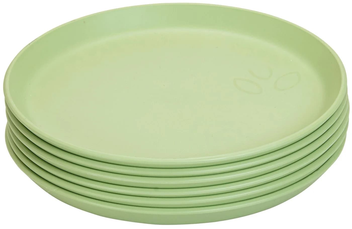 Betzold Teller-Set 6-tlg. Grün Biokunststoff Bruchsicher