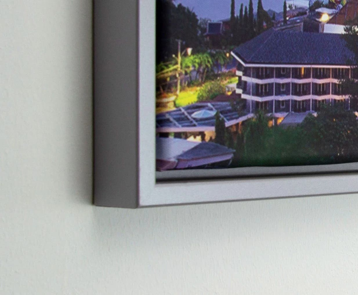 myposterframe Einzelrahmen Canvas Schattenfuge Leerrahmen Eris Mattsilber - Bild 3