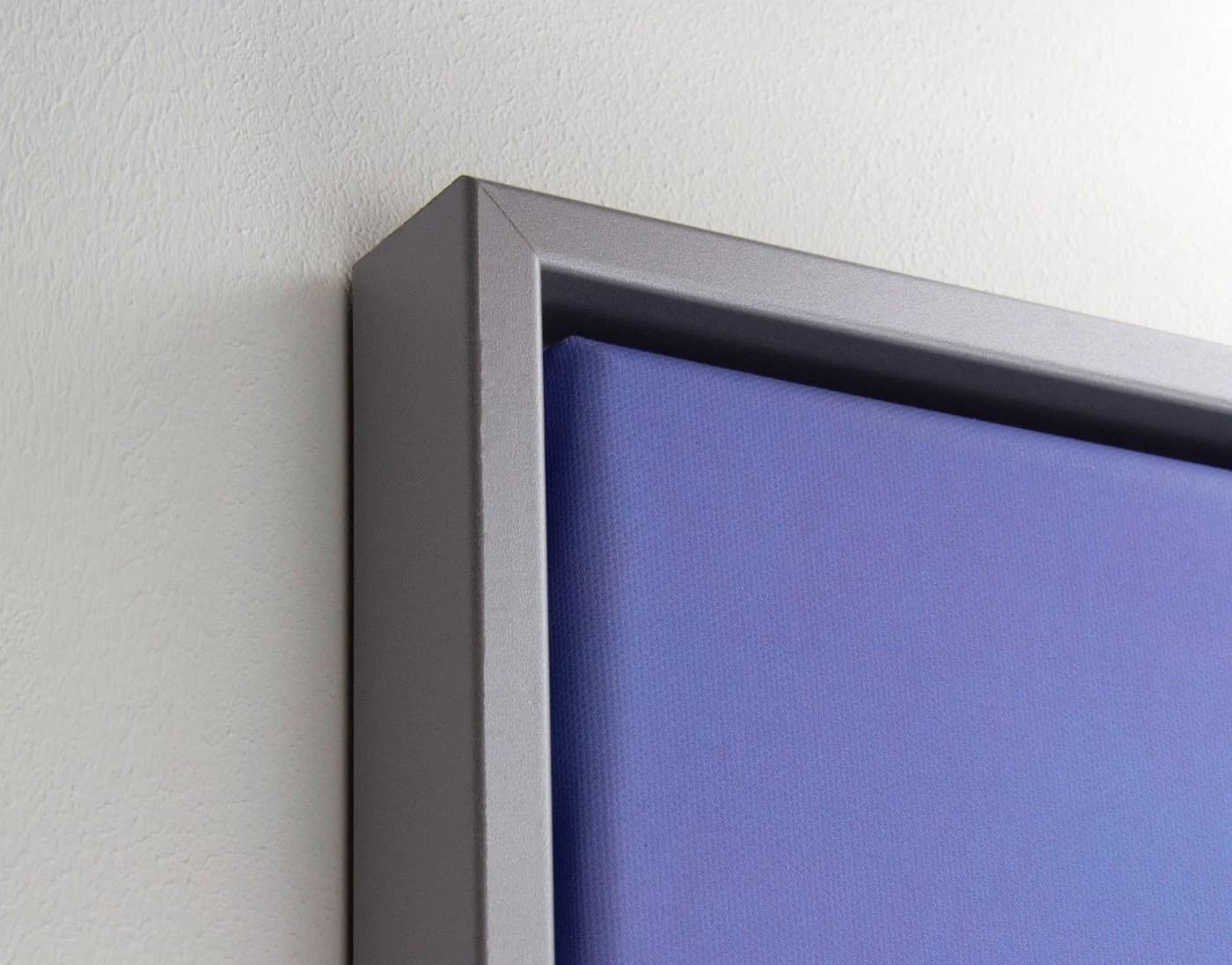 myposterframe Einzelrahmen Canvas Schattenfuge Leerrahmen Eris Mattsilber - Bild 4