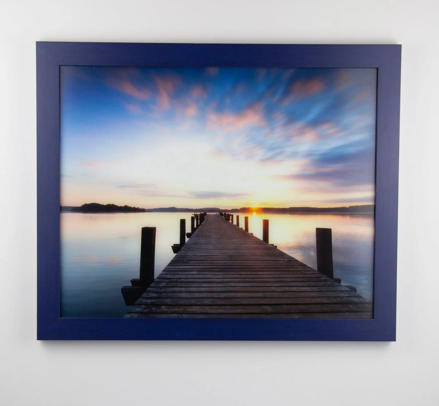 myposterframe Bilderrahmen Juno Dunkelblau gewischt MDF 50x70 cm