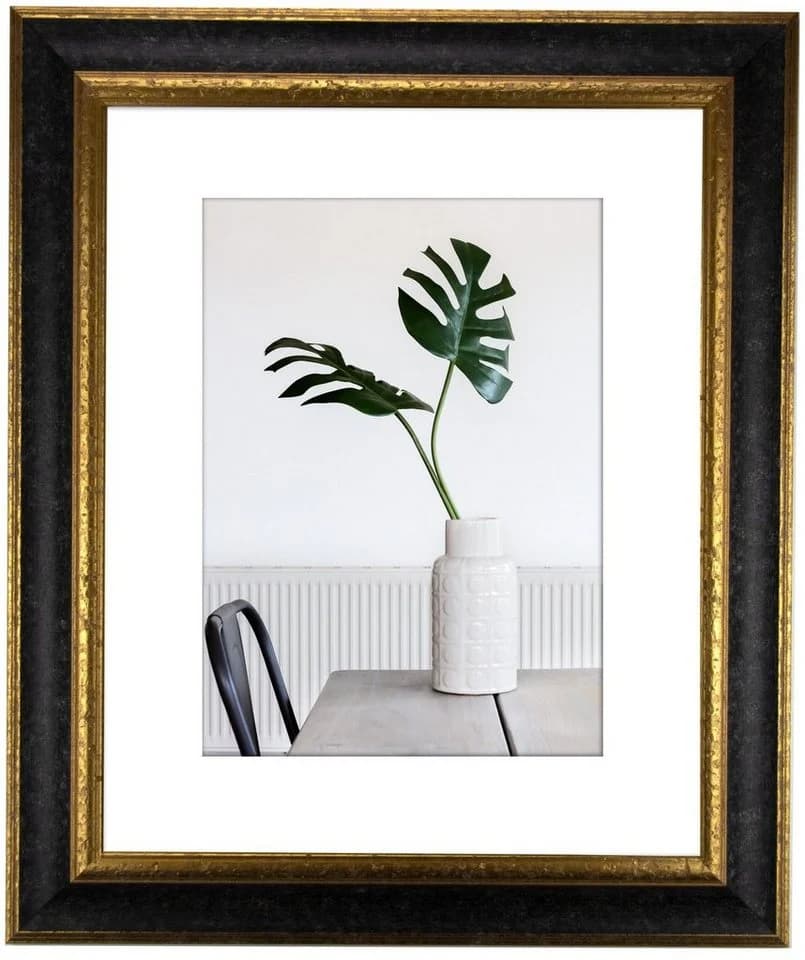 myposterframe Bilderrahmen Dysnomia Edel Schwarz Gold Echtholz - Bild 2