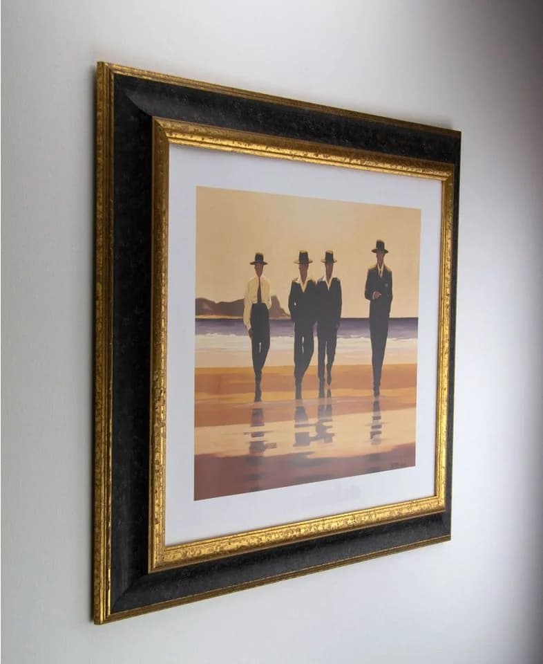 myposterframe Bilderrahmen Dysnomia Edel Schwarz Gold Echtholz - Bild 3