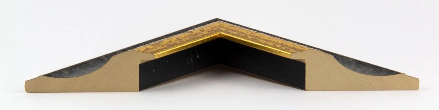 myposterframe Bilderrahmen Dysnomia Edel Schwarz Gold Echtholz - Bild 5