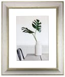 myposterframe Dysnomia Einzelrahmen Weiß Silber Barock Edel Bild 2