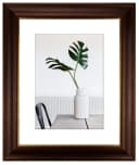 myposterframe Bilderrahmen Dysnomia Barock Nussbraun Gold Echtholz Bild 2