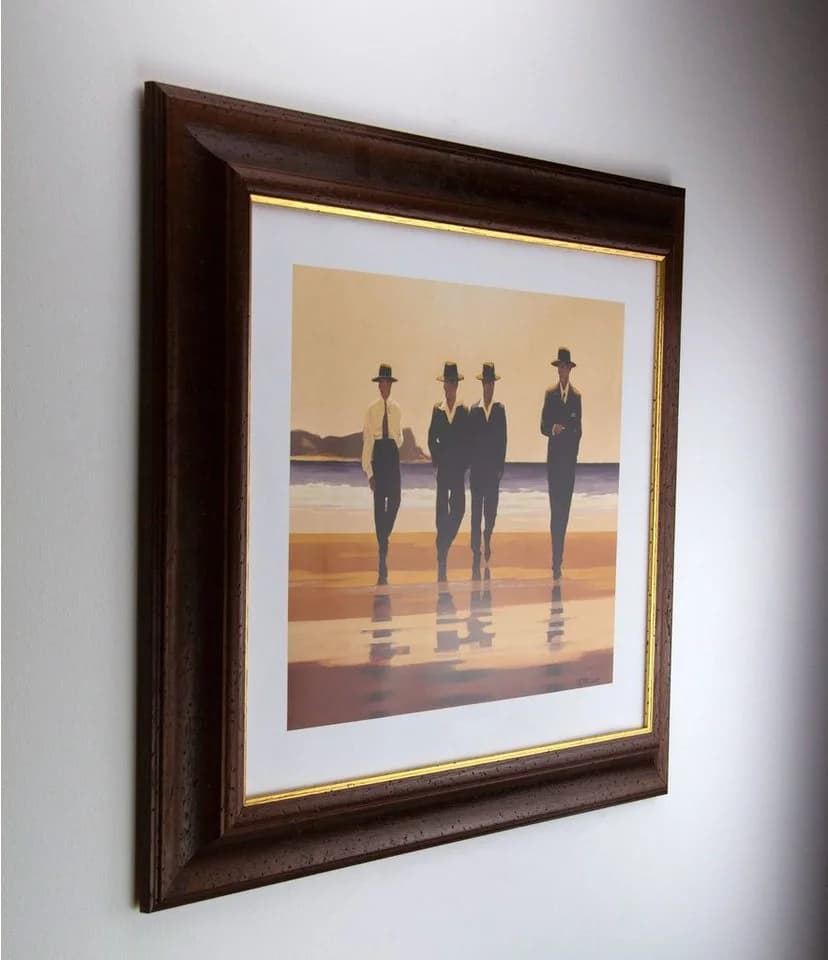 myposterframe Bilderrahmen Dysnomia Barock Nussbraun Gold Echtholz - Bild 3