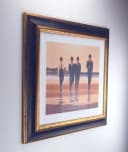 myposterframe Bilderrahmen Dysnomia Barock Blau Gold 30x30 cm Echtholz Bild 3