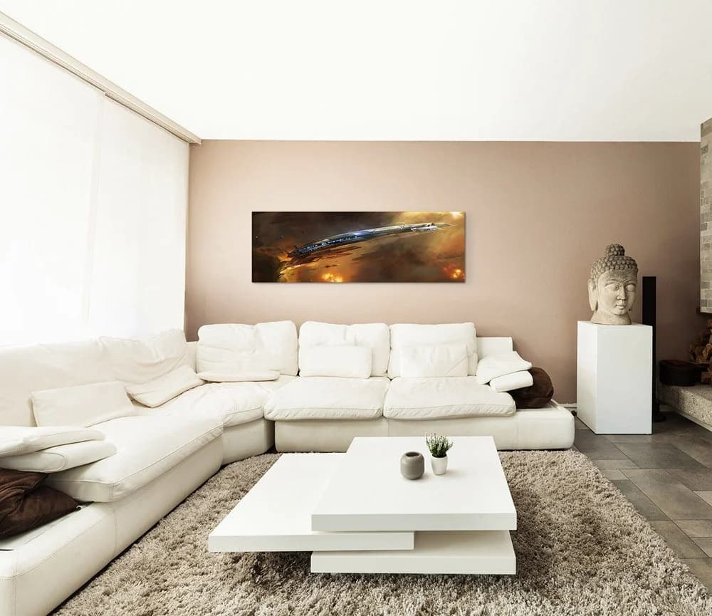 Sinus Art Leinwandbild Mass Effect 3 Schiff Modern
