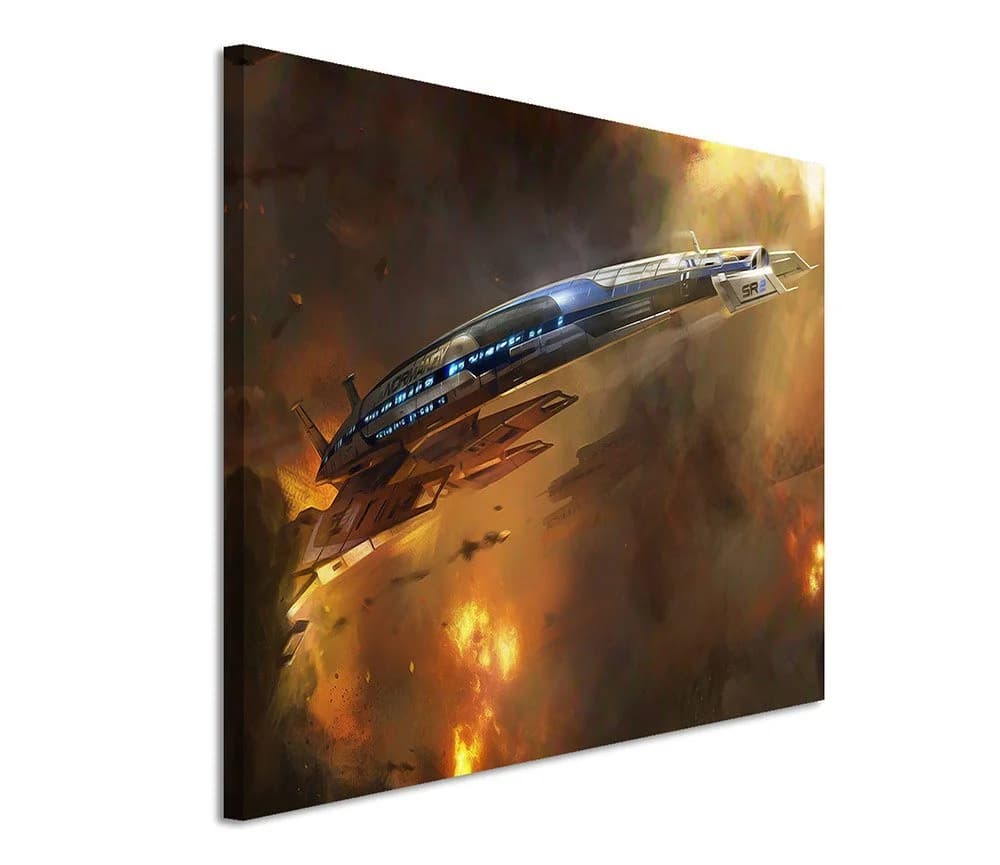Sinus Art Leinwandbild Mass Effect 3 Raumschiff Modern - Bild 2